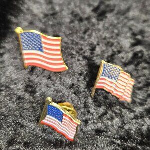 Collection of 3 Flag Pins